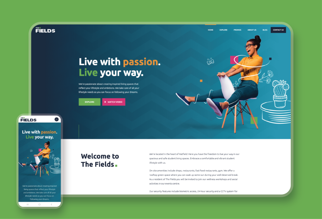 The Fields Website - Pixel Village